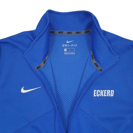 Mens Blue Nike Dri-Fit Active Wear Quarter Zip Jumper