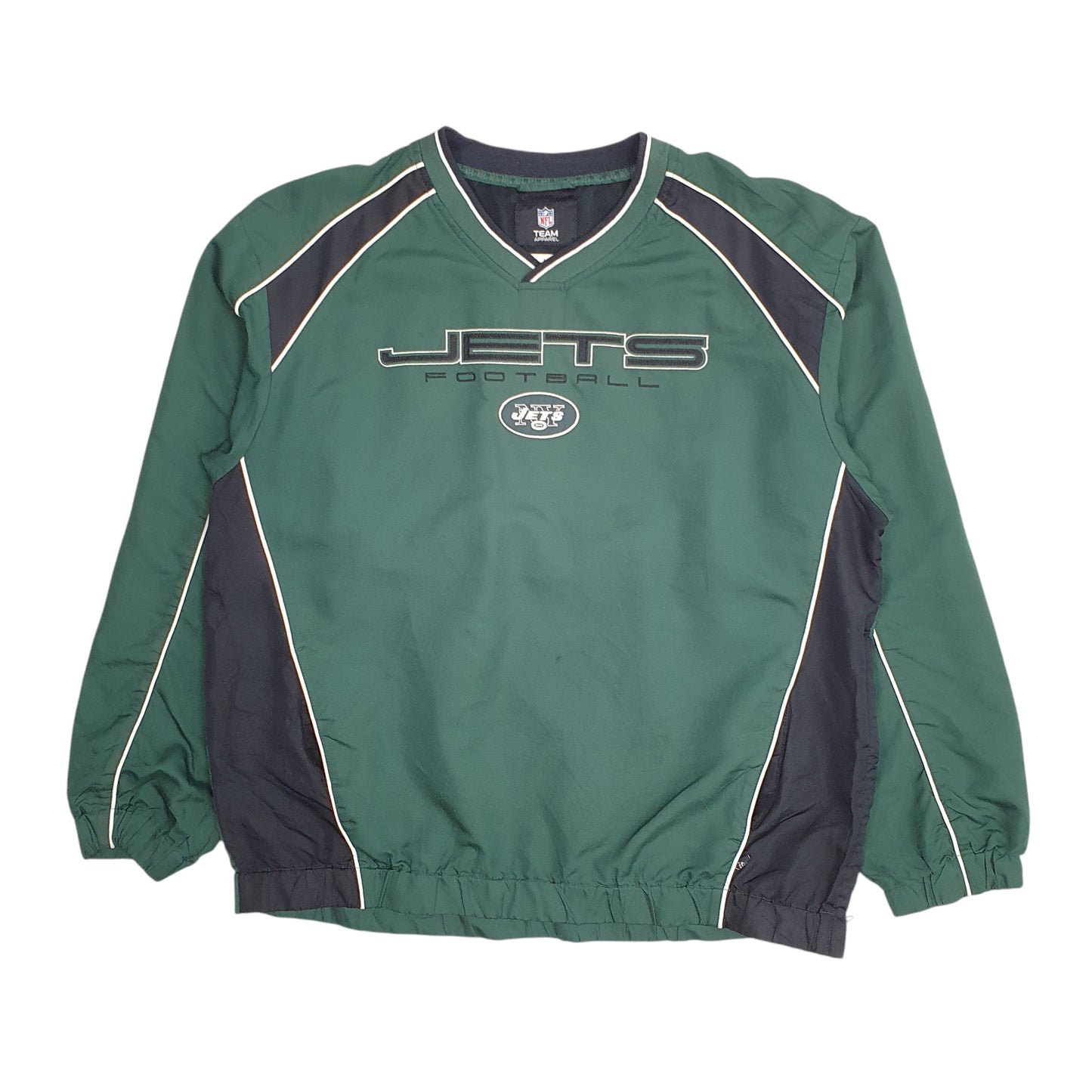 Mens Green NFL NY Jets Football Pullover  Coat