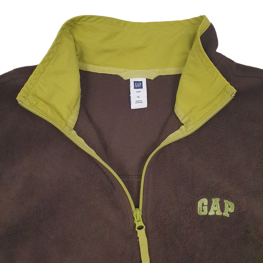 Mens Brown Gap  Quarter Zip Jumper