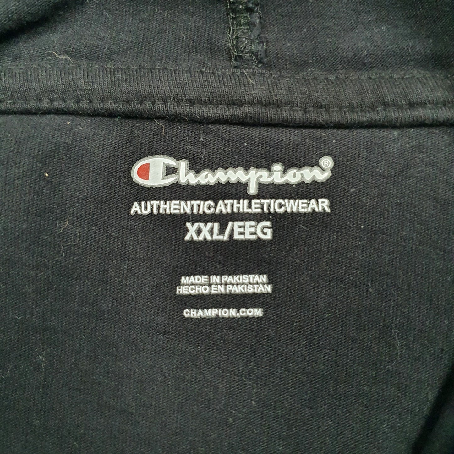 Mens Black Champion Lightweight Hoodie Jumper