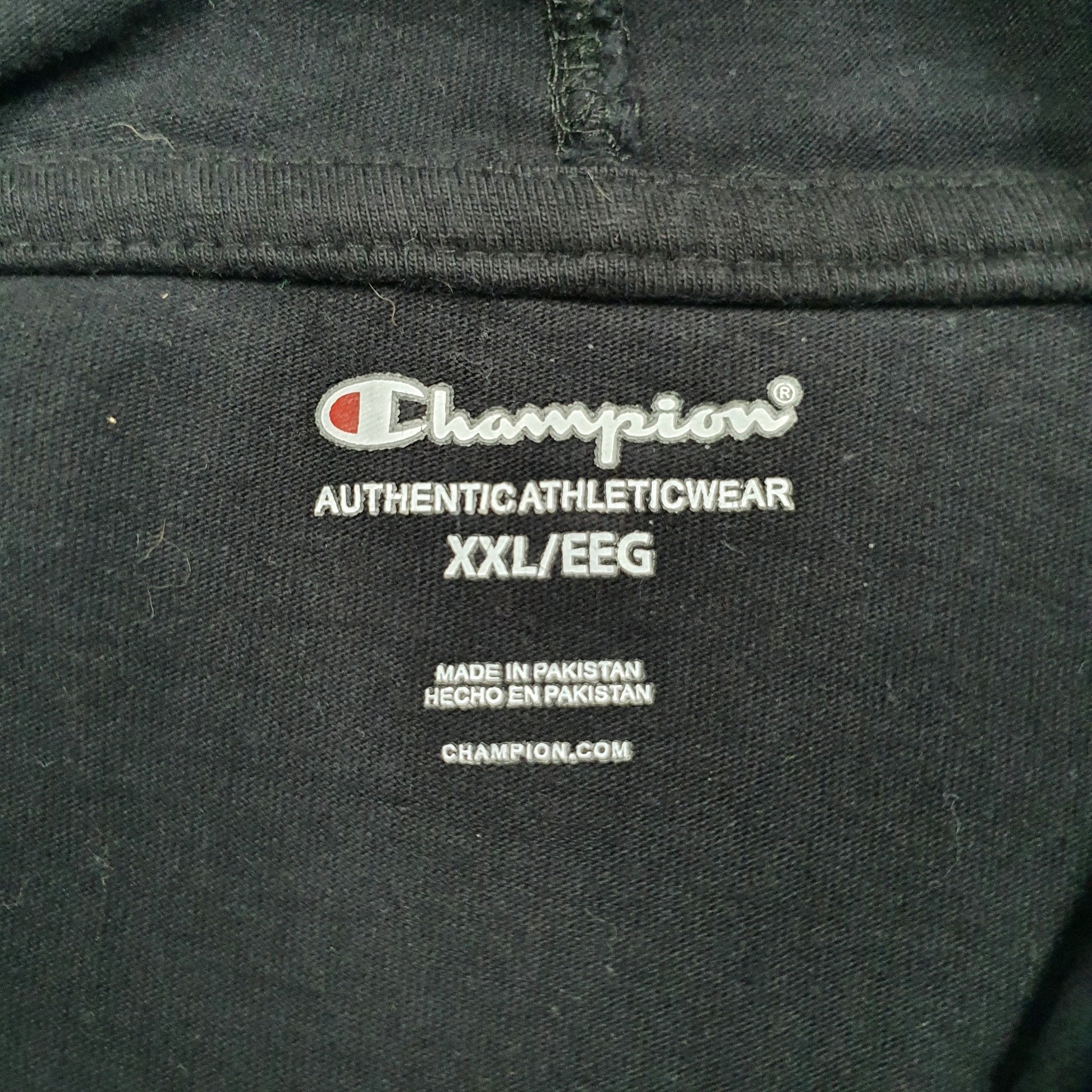 Mens Black Champion Lightweight Hoodie Jumper