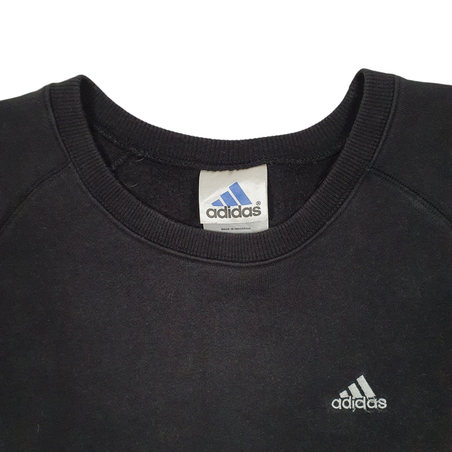 Womens Black Adidas Vintage 00s Crewneck Jumper