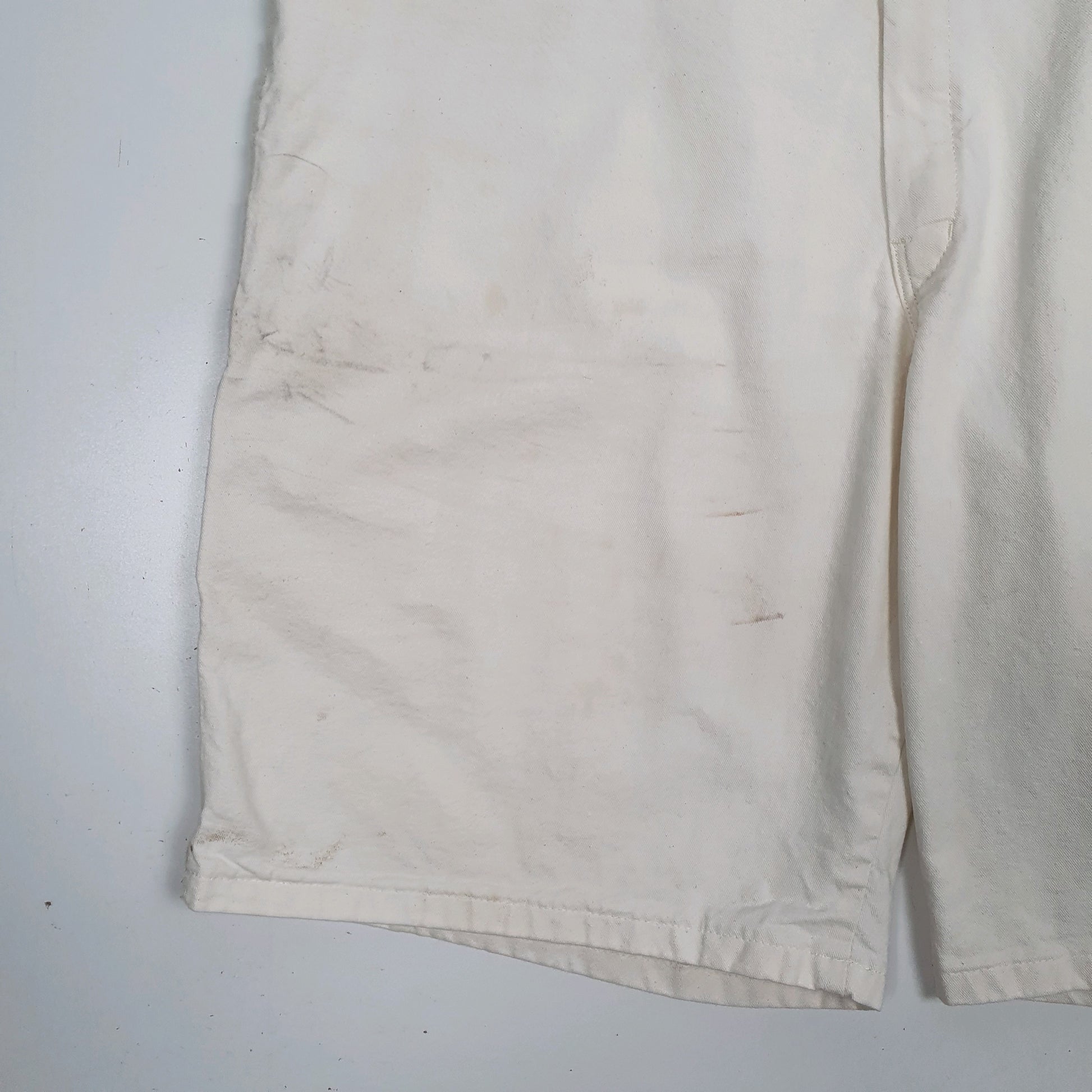 Mens Cream Dickies  Full Zip Shorts