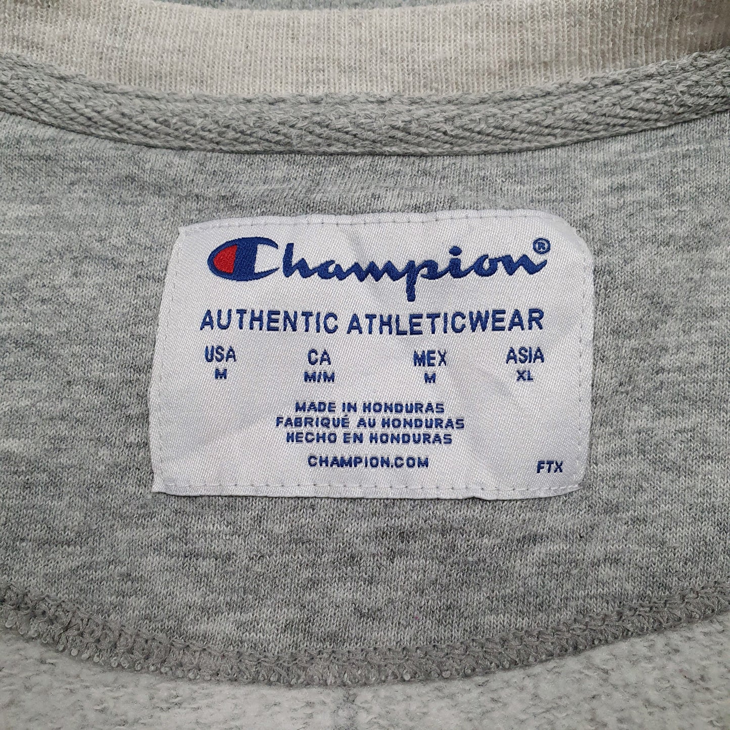 Mens Grey Champion  Crewneck Jumper