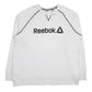 Mens White Reebok Spellout Crewneck Jumper
