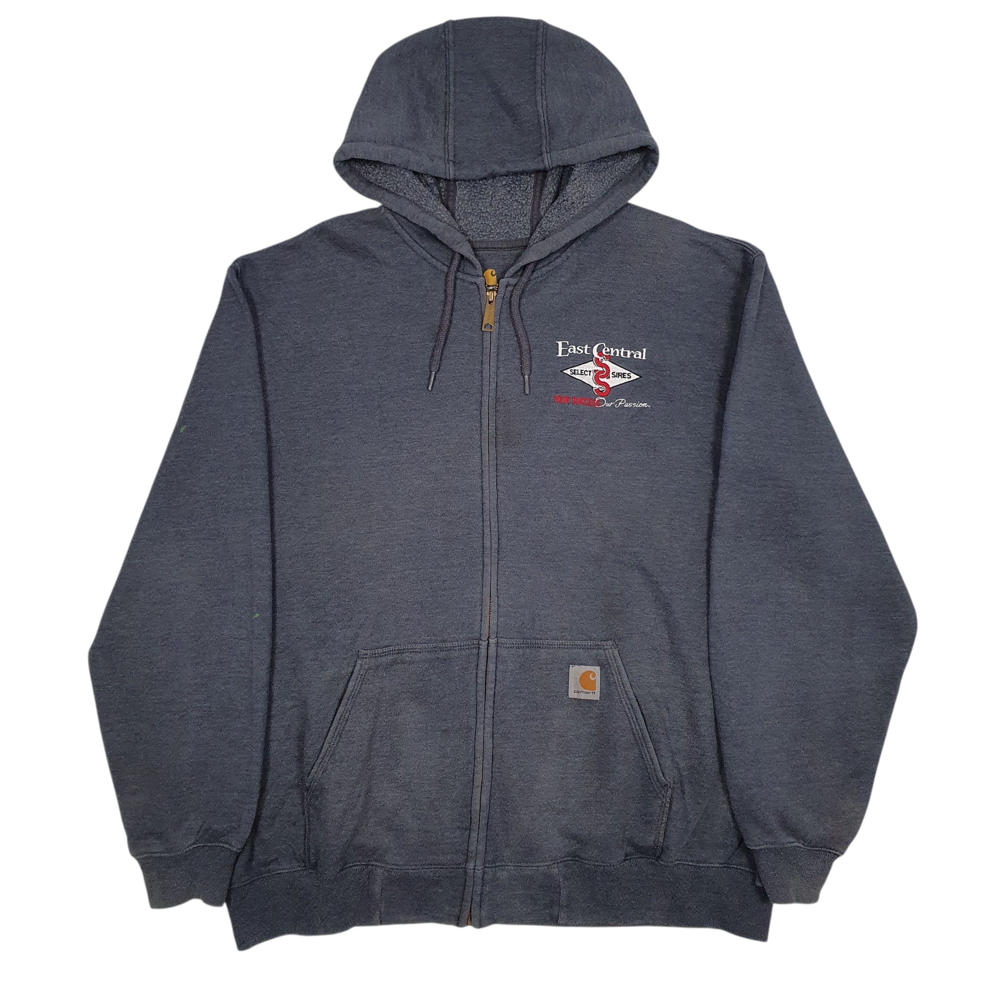 Mens Blue Carhartt  Full Zip Jumper