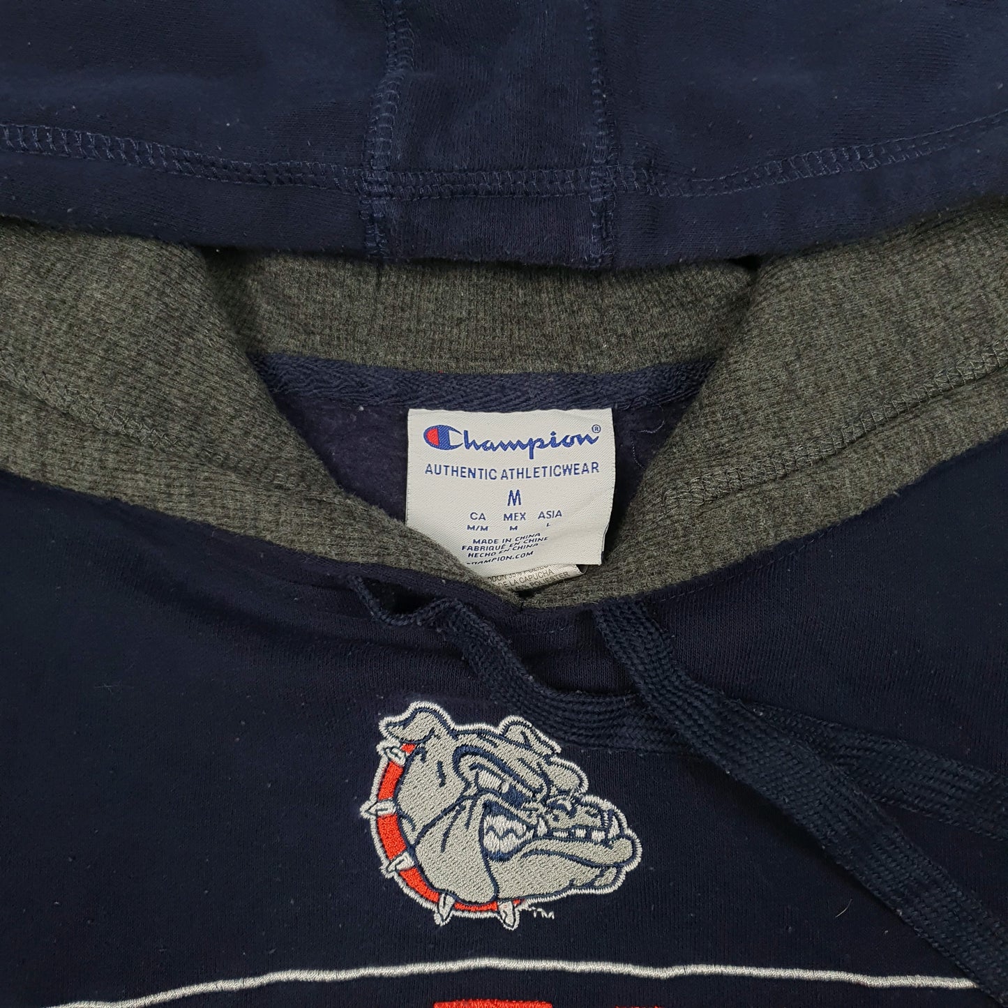 Mens Navy Champion Gonzaga Bulldogs Hoodie Jumper