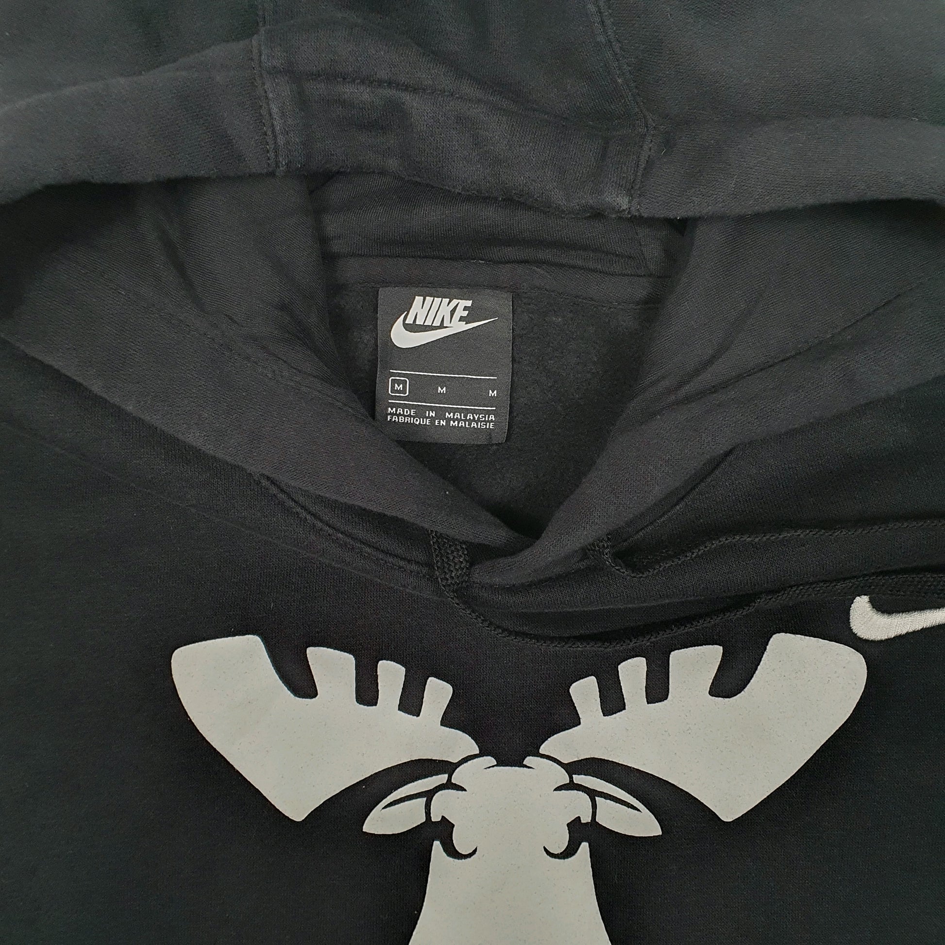 Mens Black Nike Moose Softball Hoodie Jumper