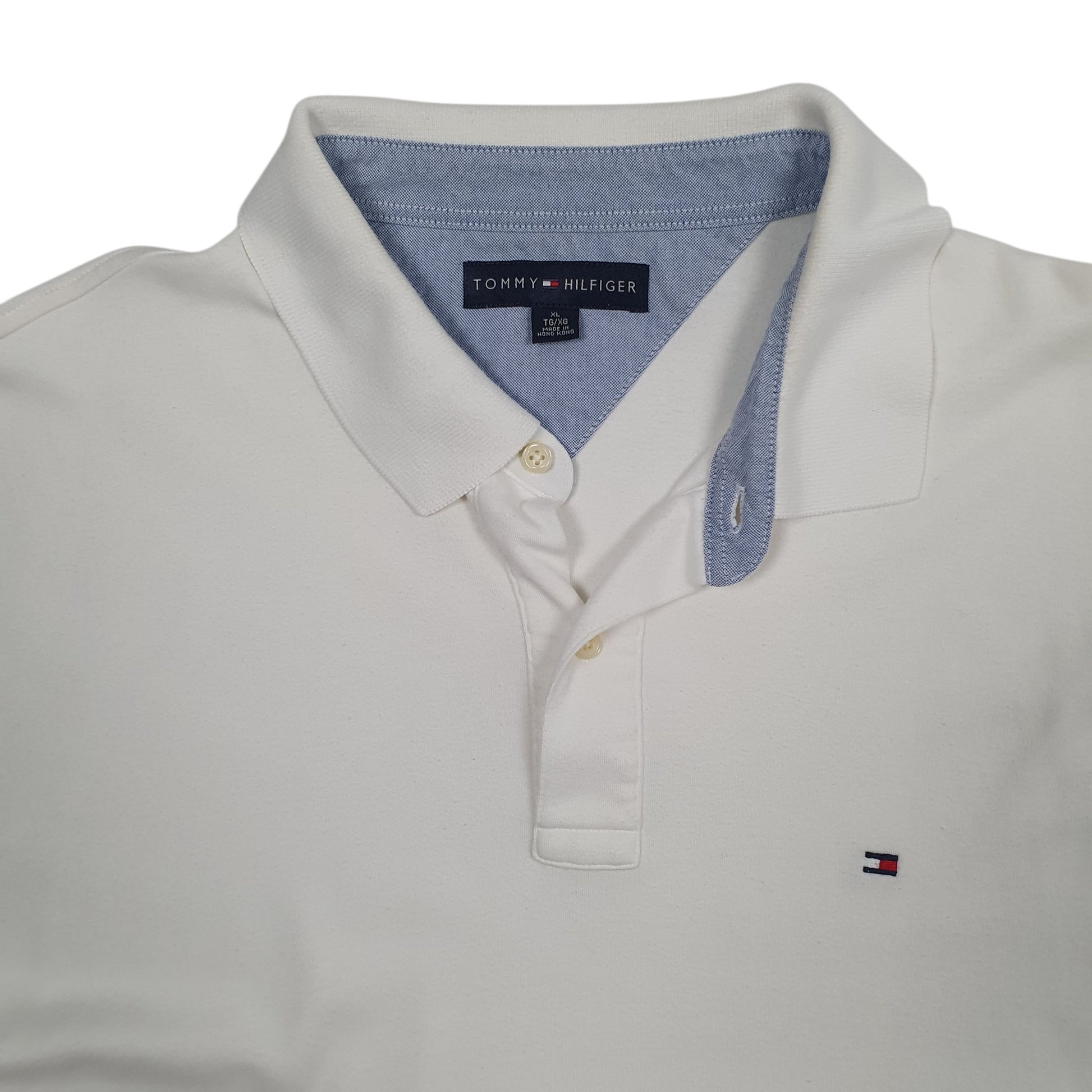 Mens White Tommy Hilfiger   Polo Shirt