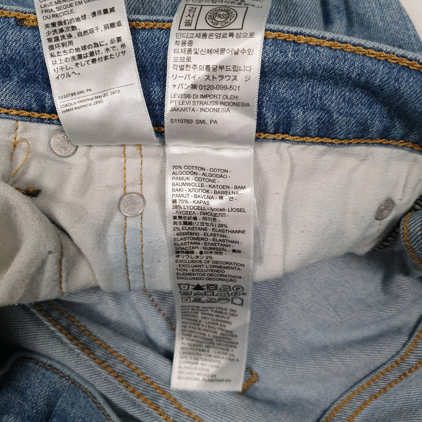 Mens Blue Levis Stretch  Jeans