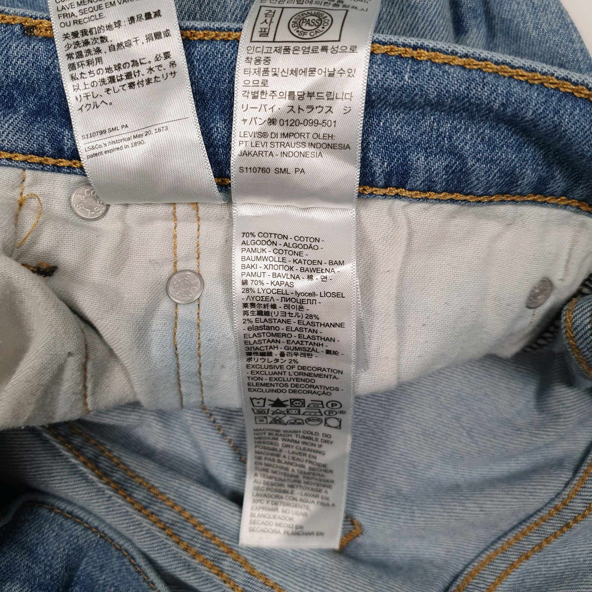 Mens Blue Levis Stretch  Jeans