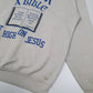 Mens Grey Fruit Of The Loom Vintage 90s Made In USA Jesus Bible Crewneck Jumper