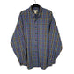 Mens Blue L.L.Bean Thick Flannel Long Sleeve Shirt