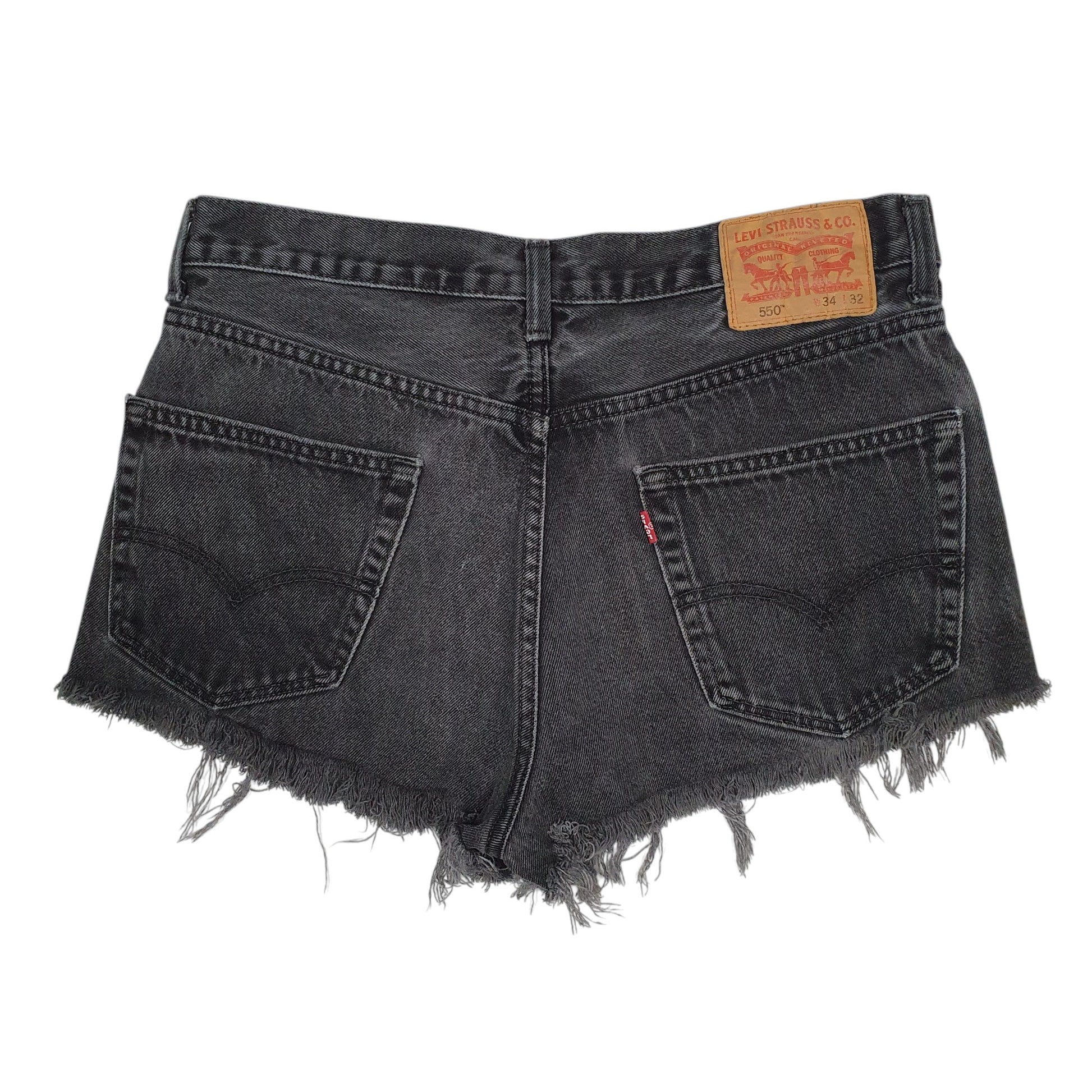 Womens Grey Levis Cut Offs  Shorts