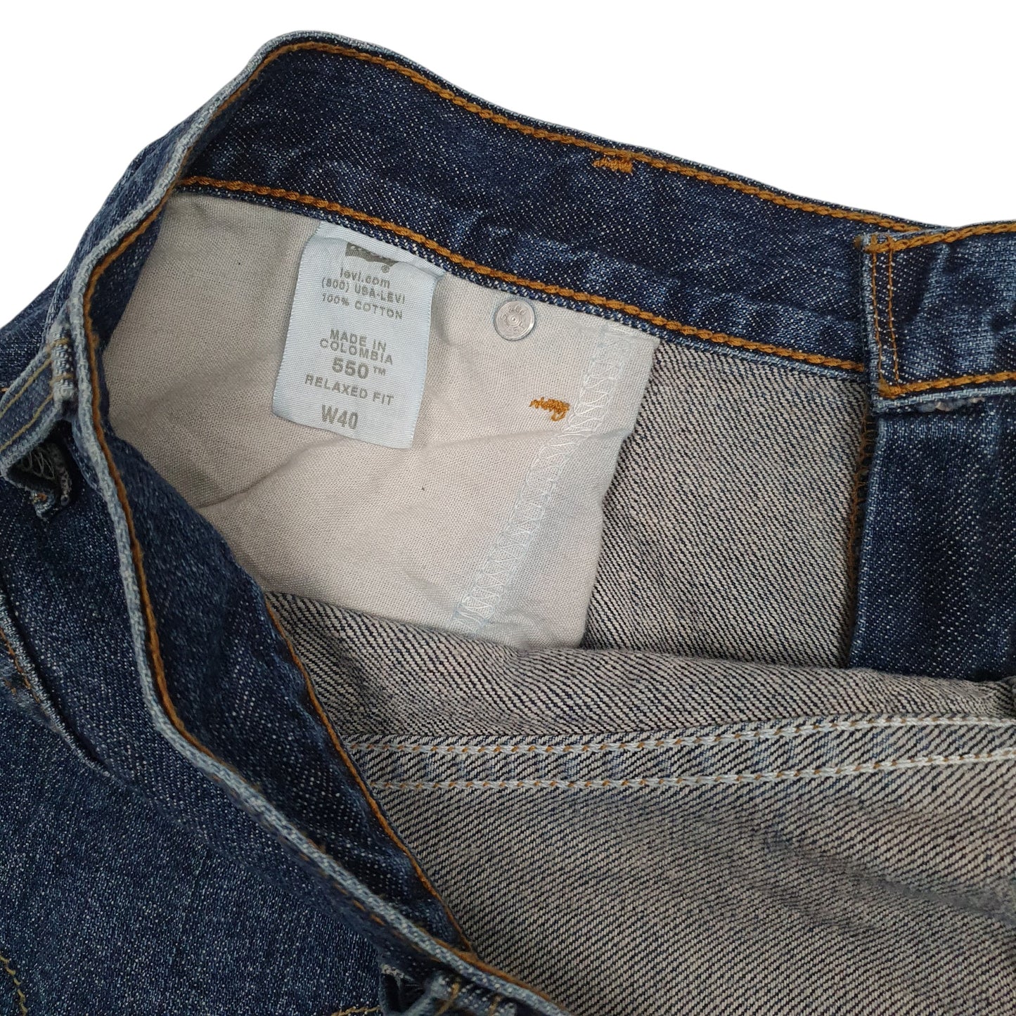 Mens Blue Levis 550 Vintage 00s  Shorts