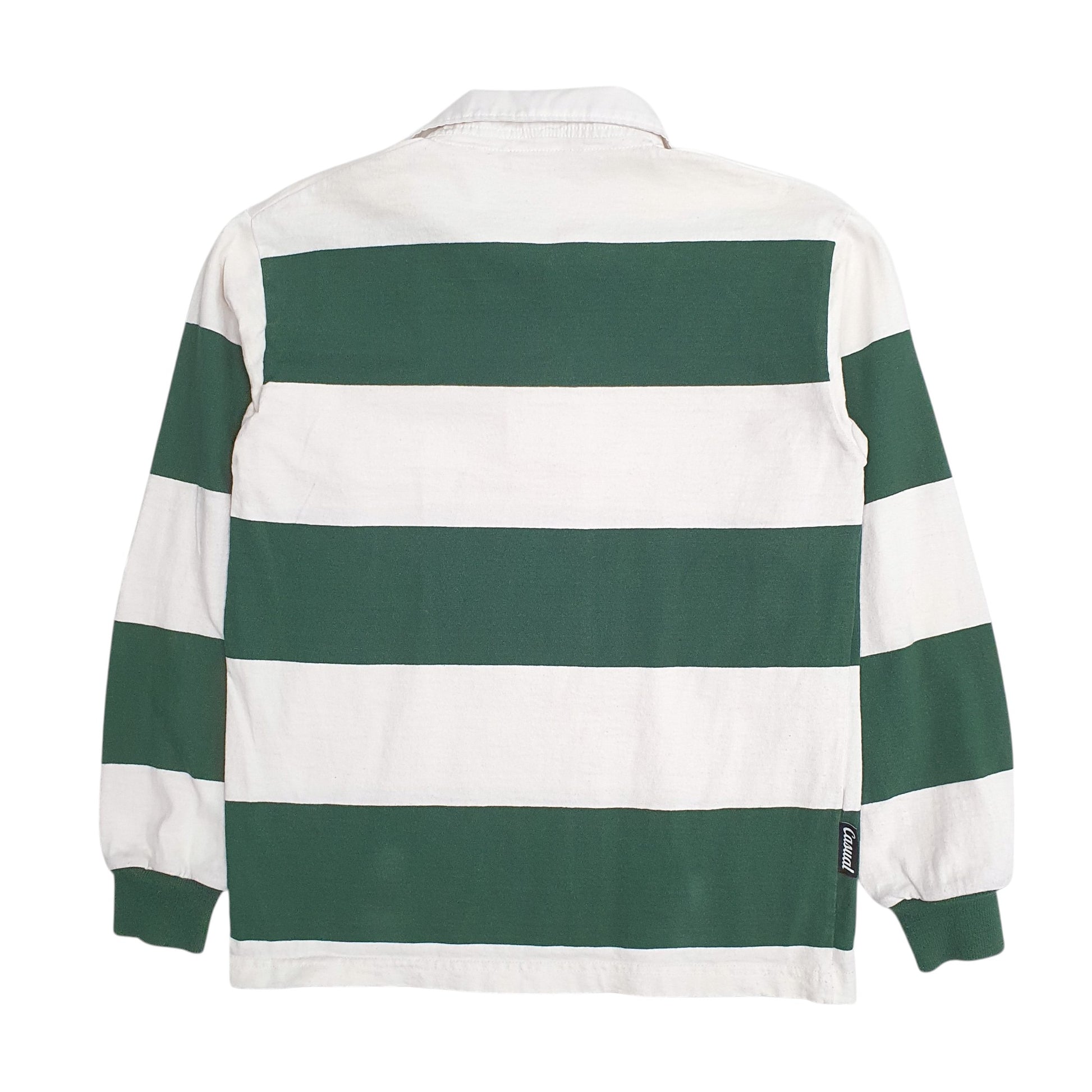 Mens Green Barbarian Rugby Hoodie Polo Shirt