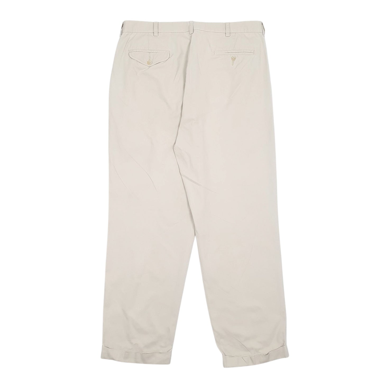 Mens Beige Polo Ralph Lauren Double Pleated Hammond Pant  Trousers