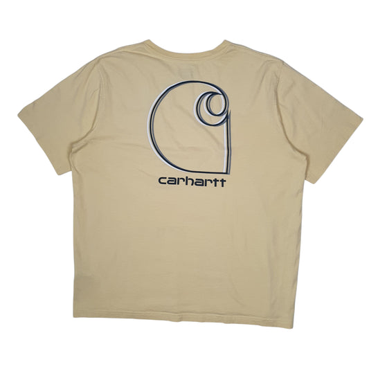 Mens Yellow Carhartt   T Shirt