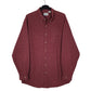 Mens Burgundy L.L.Bean  Long Sleeve Shirt
