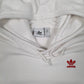 Mens White Adidas  Hoodie Jumper