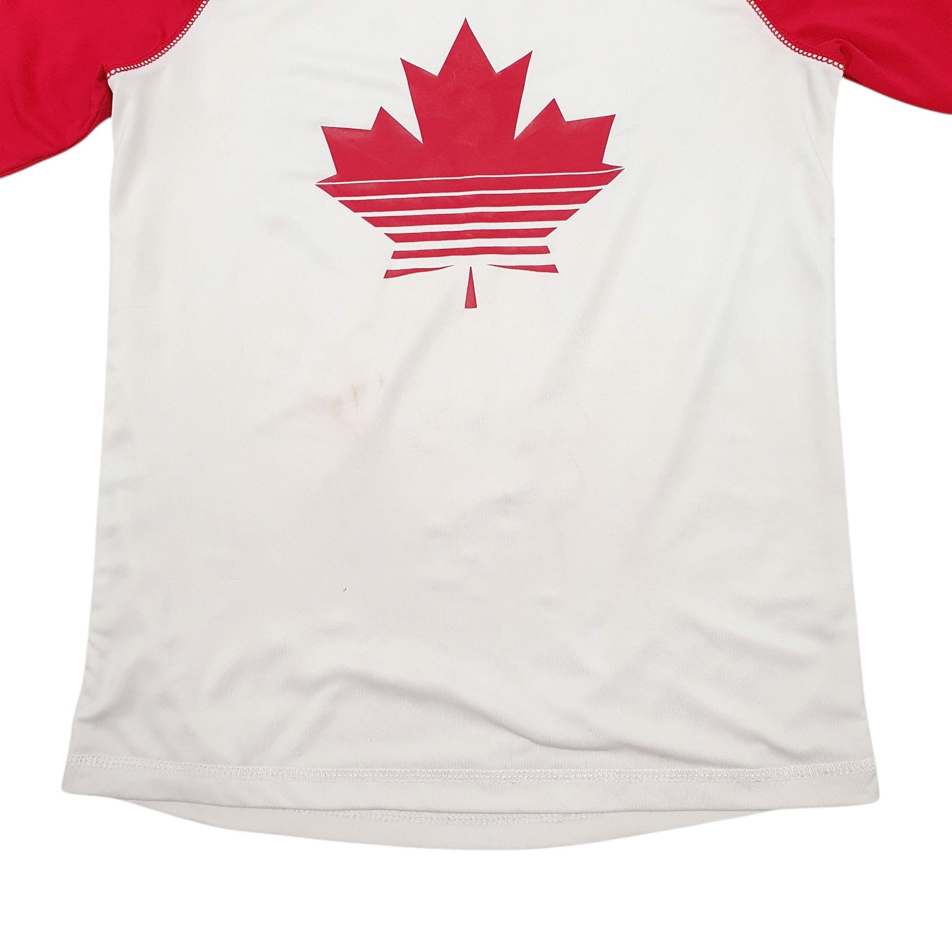 Womens White Place Sport Active Wear Hoodie T Shirt