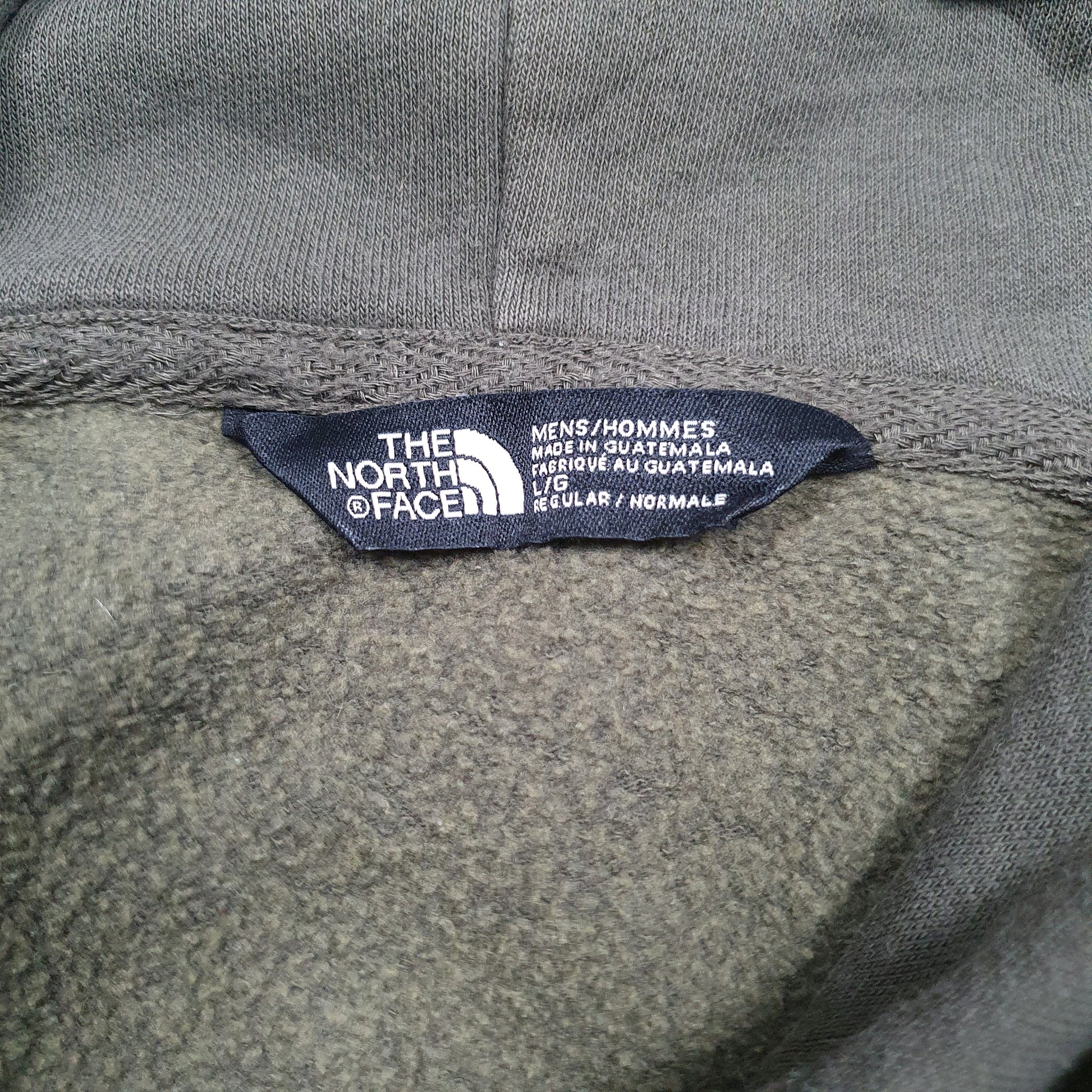 Mens Green The North Face Spellout Hoodie Jumper