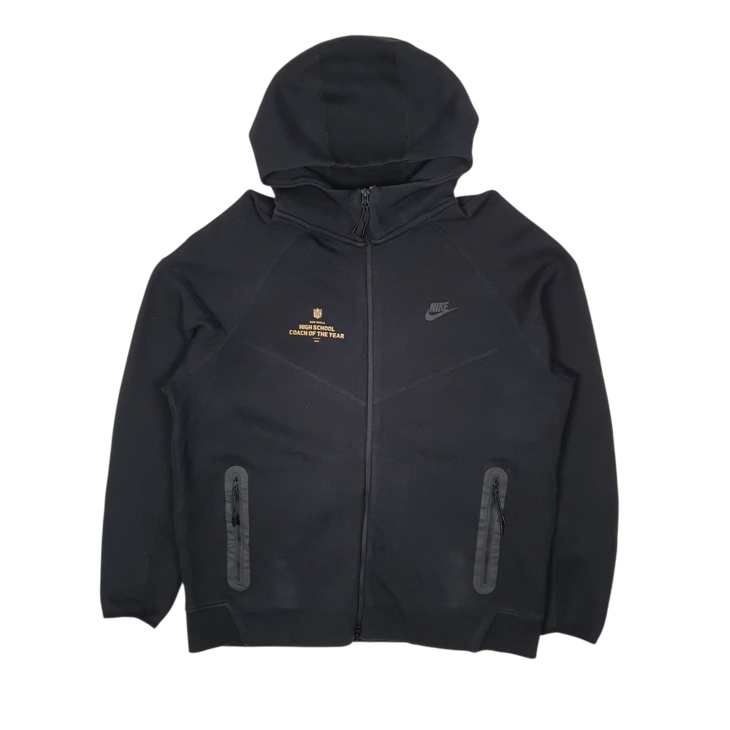 Mens Black Nike Hoodie NFL Coach Full Zip Jumper