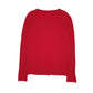 Womens Red Tommy Hilfiger Cable Knit V Neck Jumper