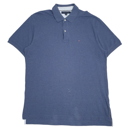 Mens Blue Tommy Hilfiger  Short Sleeve Polo Shirt