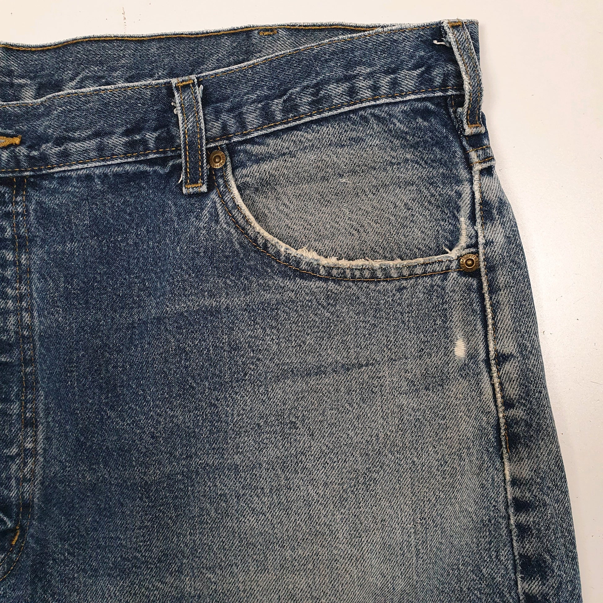 Mens Blue Carhartt   Shorts