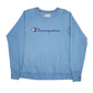 Mens Blue Champion Spellout Crewneck Jumper