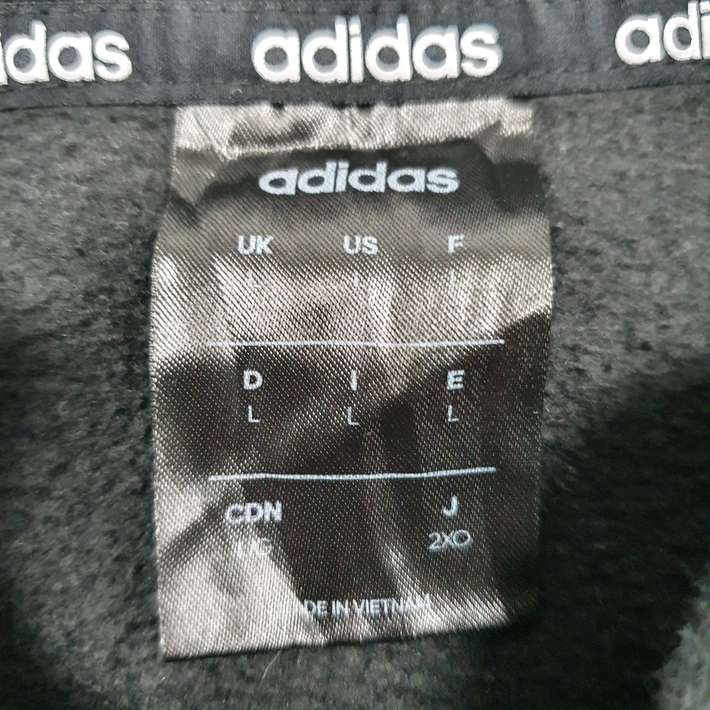 Mens Black Adidas Spellout Hoodie Jumper