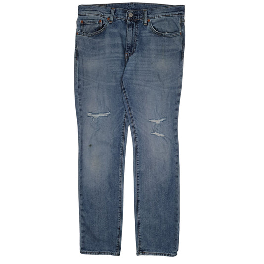 Mens Blue Levis Distressed Ripped 511 JeansW32 L32
