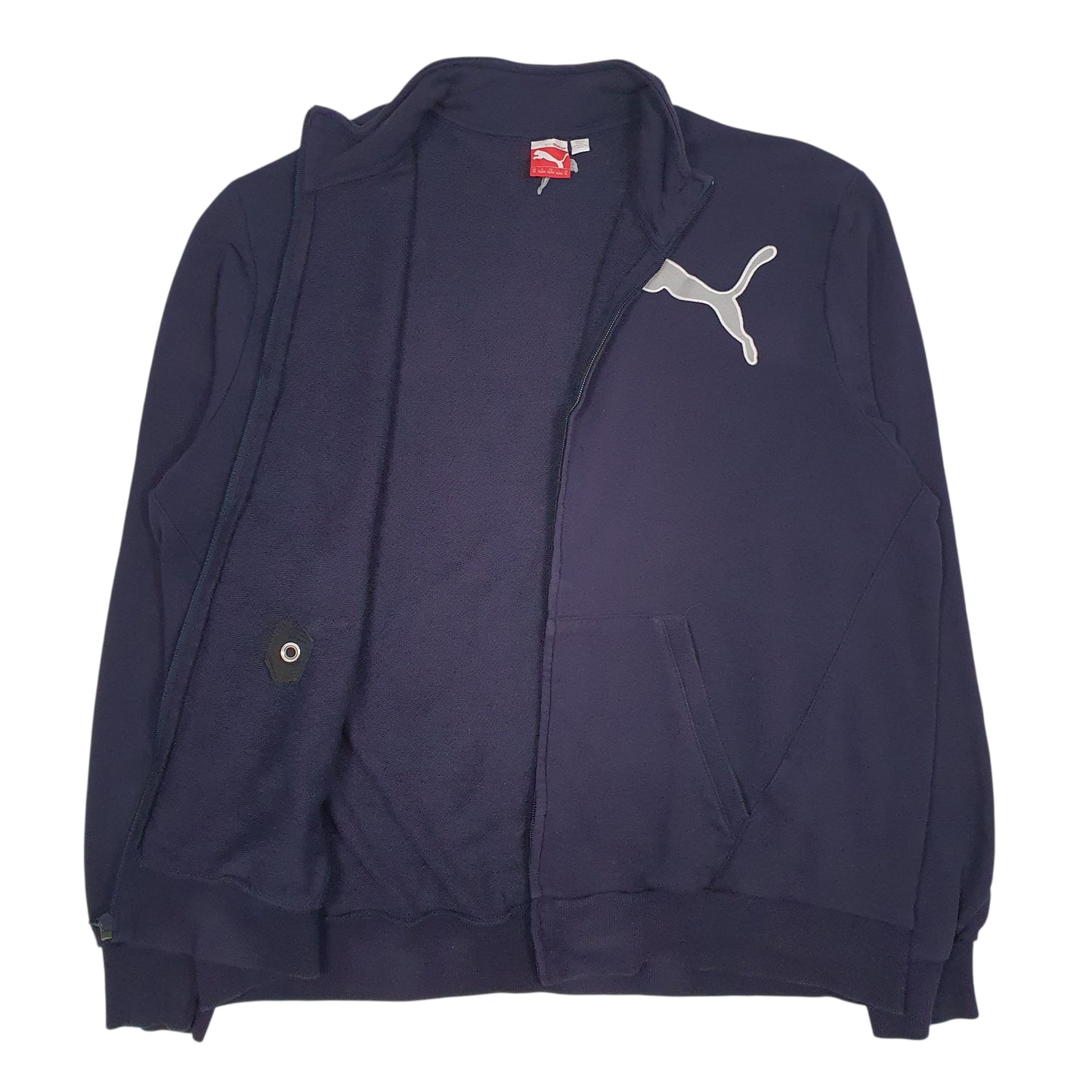 Mens Navy Puma  Full Zip Jumper