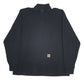 Mens Black Carhartt Lightweight Quarter Zip Jumper