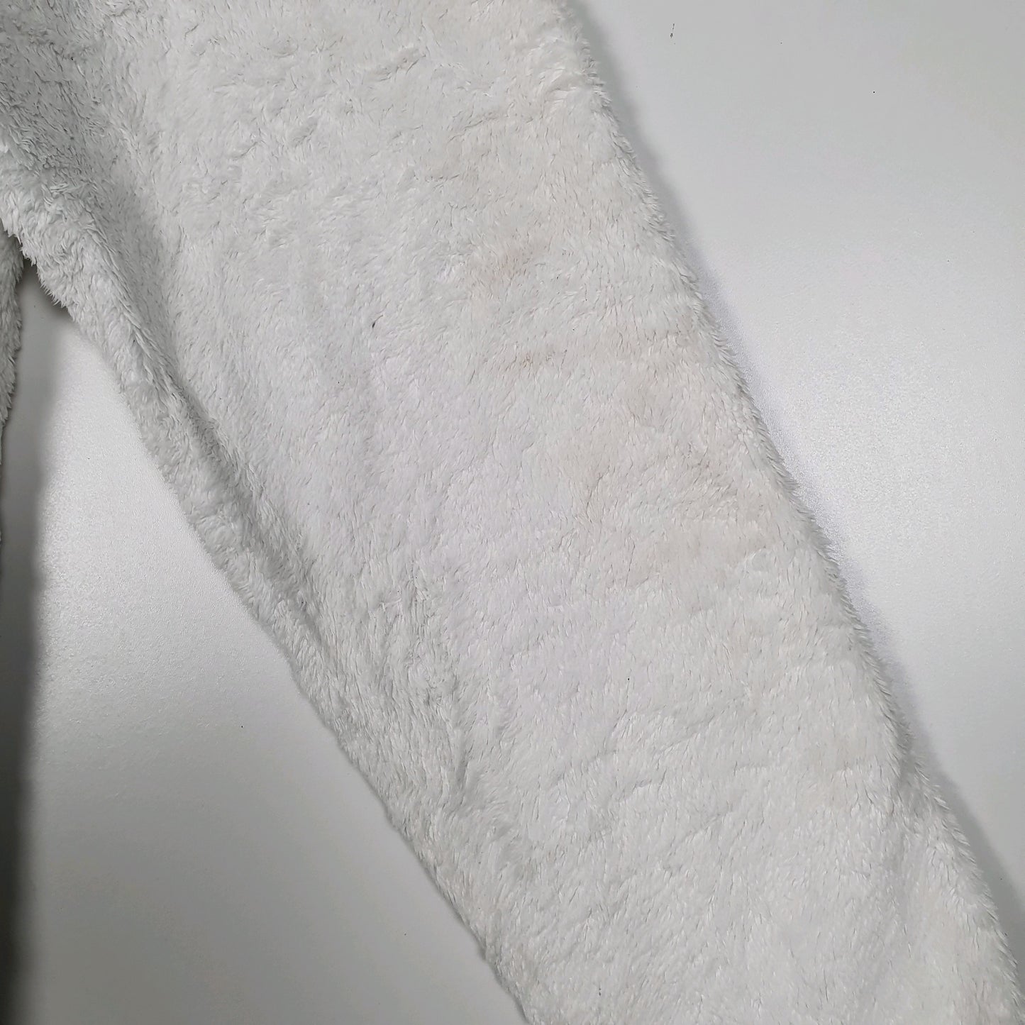 Womens White The North Face Fluffy Full Zip Jumper