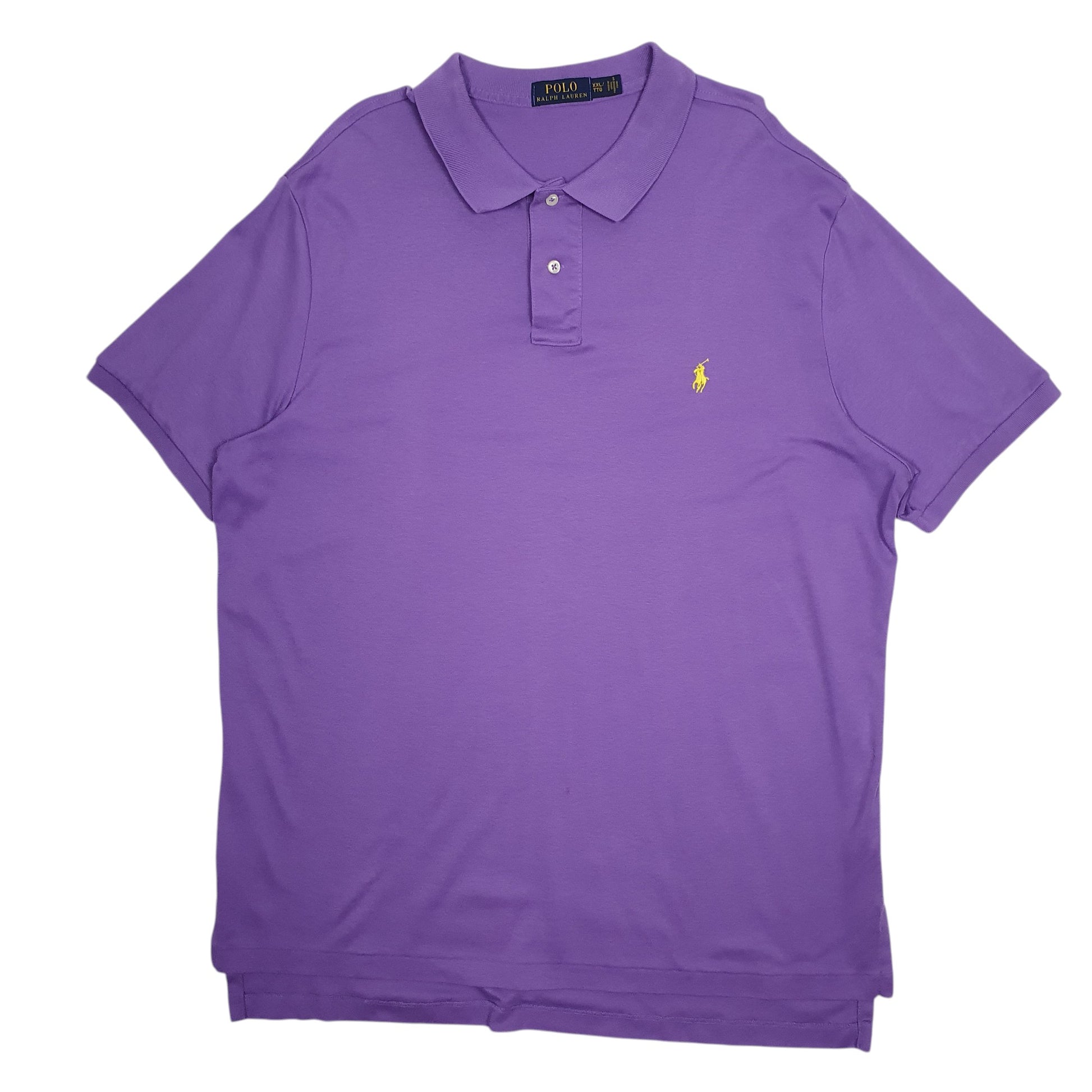 Mens Purple Polo Ralph Lauren Stretch Short Sleeve Polo Shirt