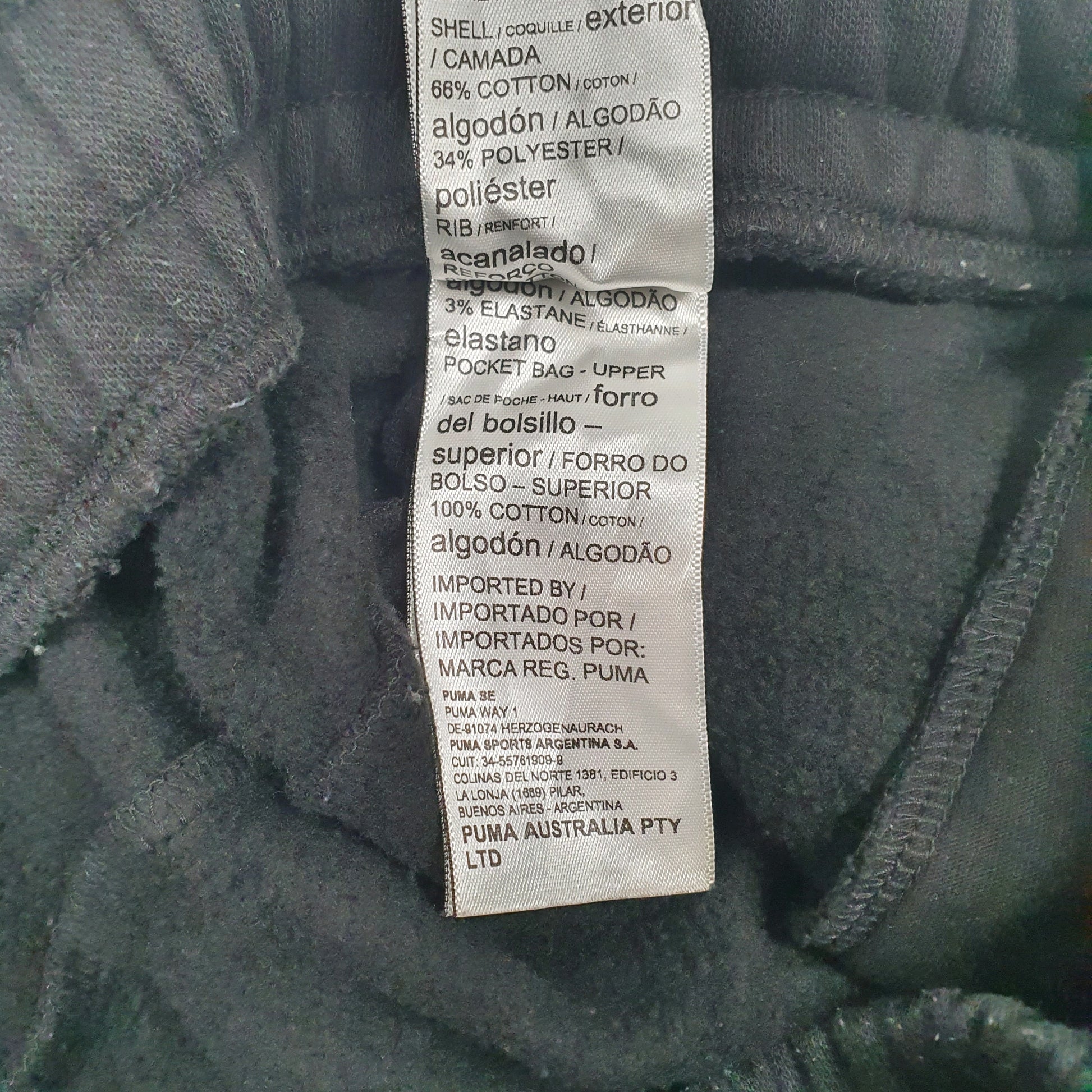Mens Black Puma   Trousers