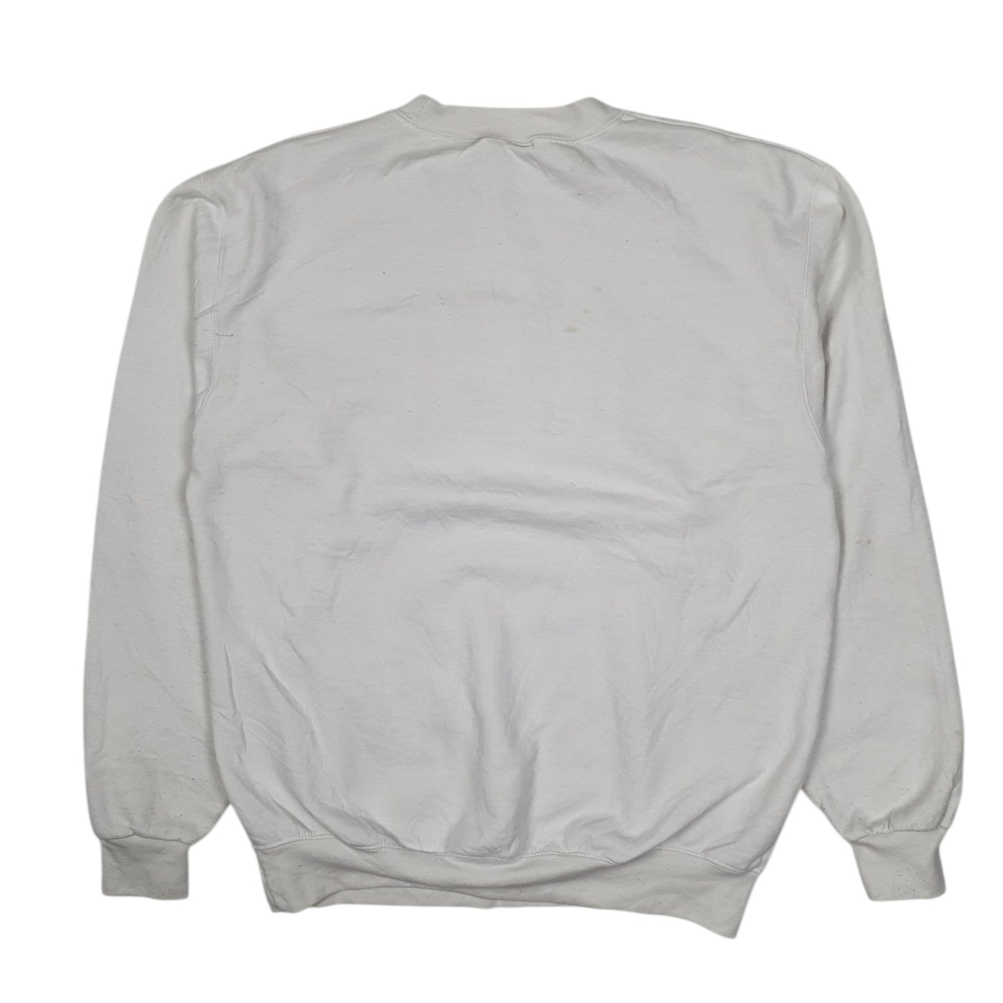 Mens White Champion Duke University Crewneck Jumper