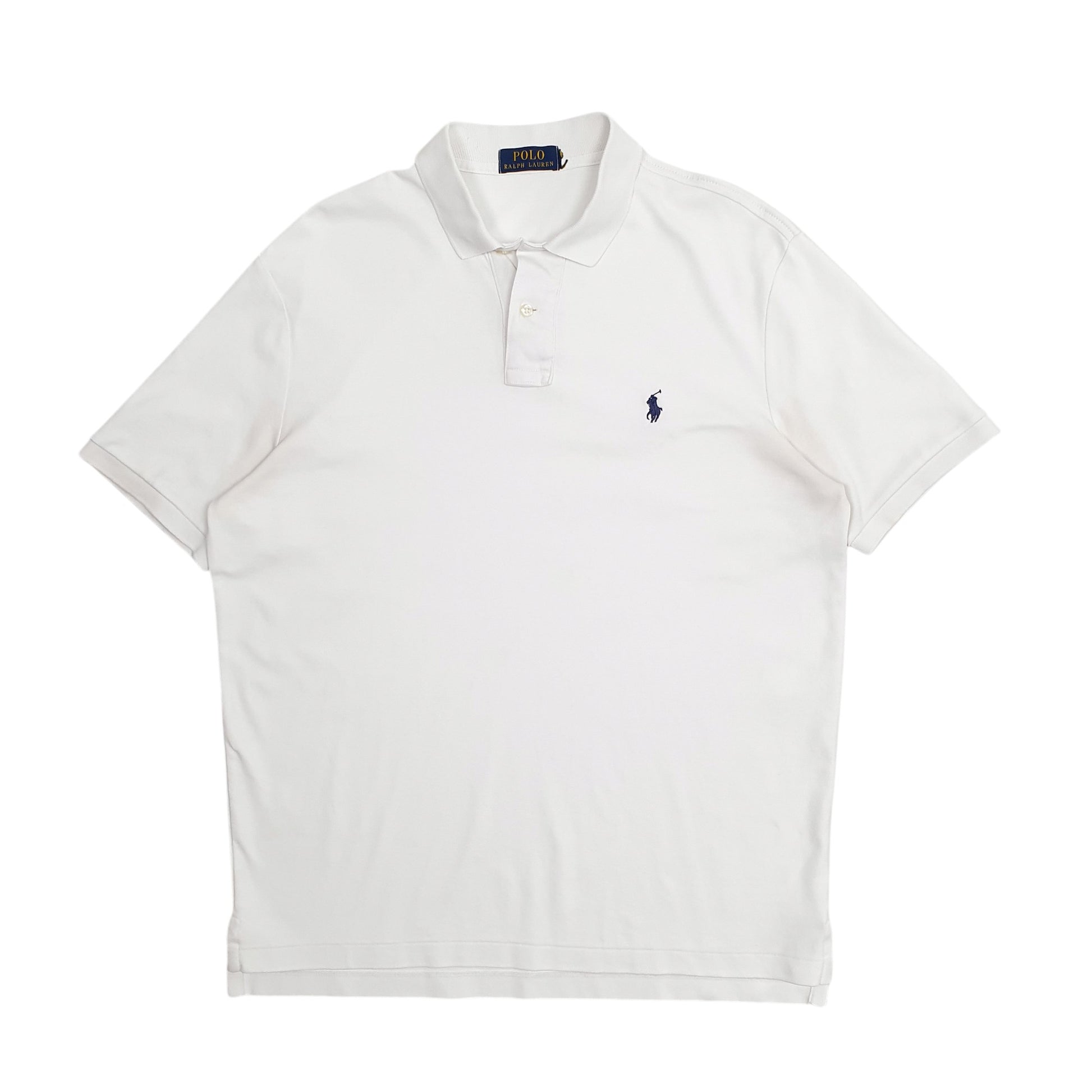 Mens White Polo Ralph Lauren  Short Sleeve Polo Shirt