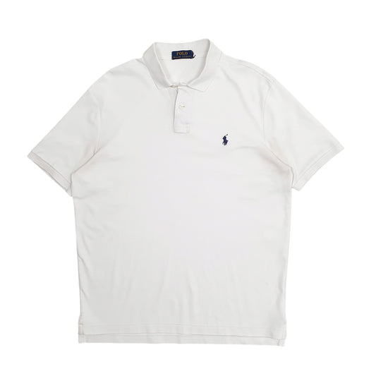 Mens White Polo Ralph Lauren  Short Sleeve Polo Shirt