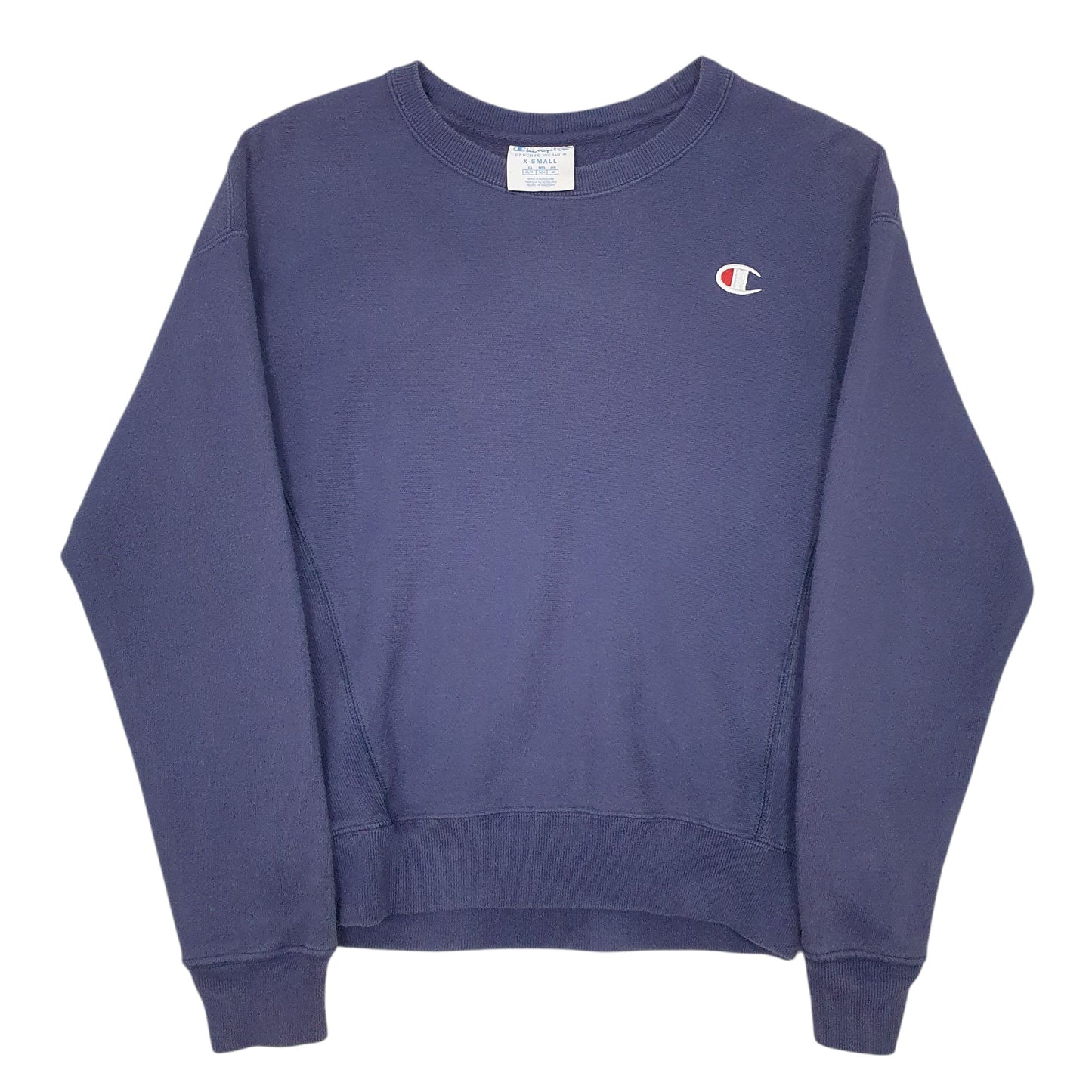 Womens Blue Champion Reverse Weave Crewneck Jumper