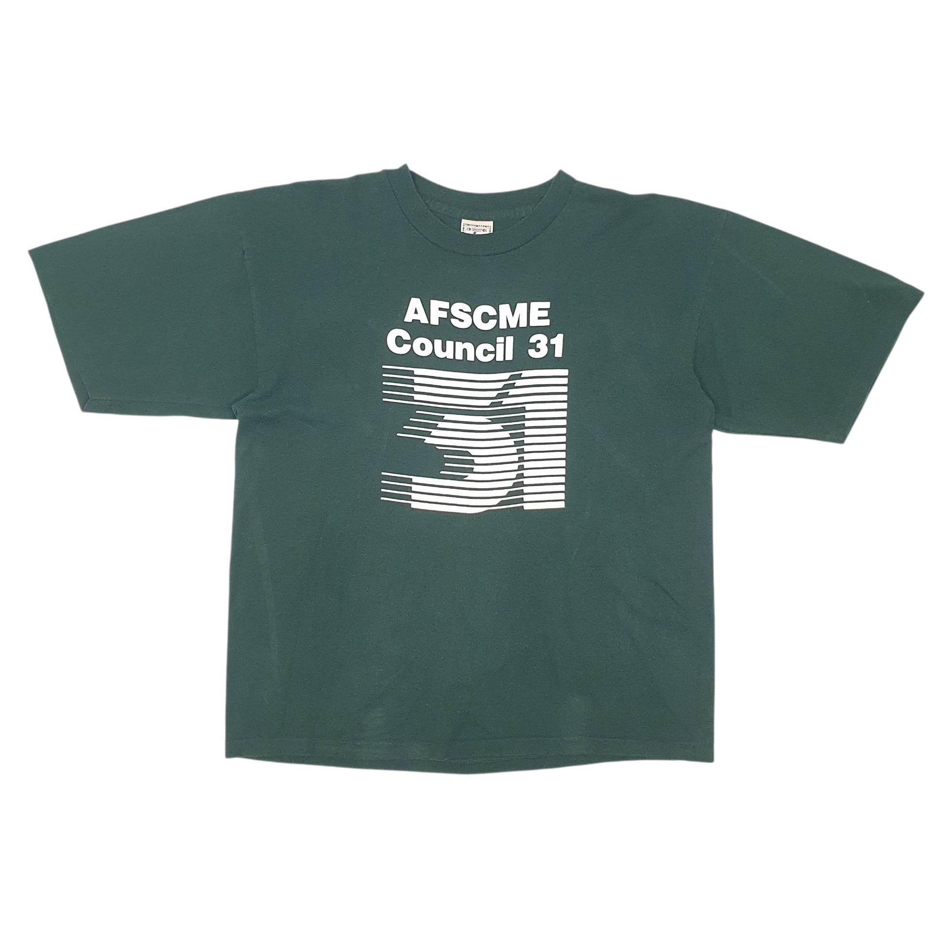 Mens Green Alore Single Stitch Vintage 90s Short Sleeve T Shirt