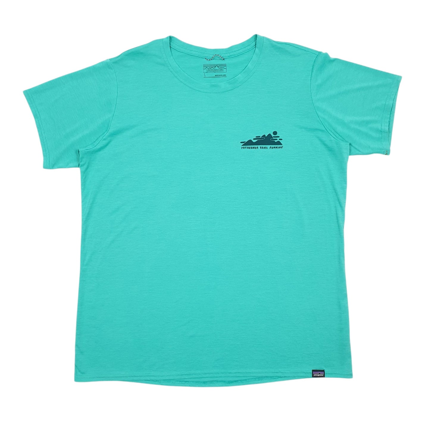 Mens Green Patagonia Capilene Short Sleeve T Shirt