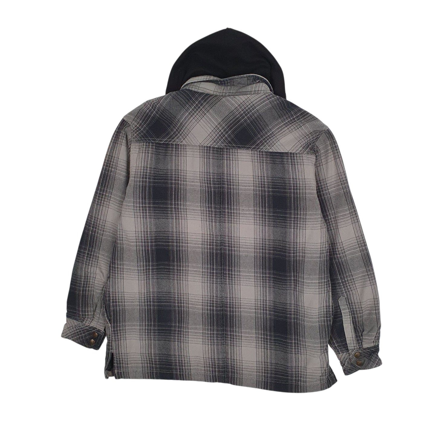 Mens Grey Dickies Chore Hoodie Plaid  Coat