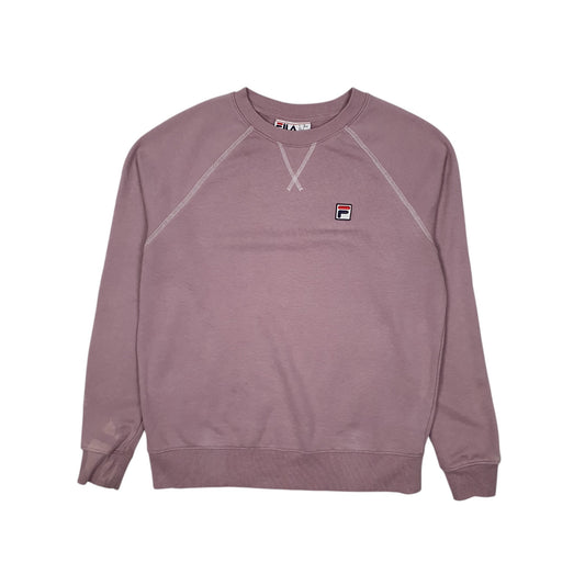 Womens Purple Fila  Crewneck Jumper