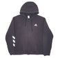 Mens Black Adidas  Full Zip Jumper