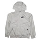Womens White Nike Windrunner Hoodie Coat