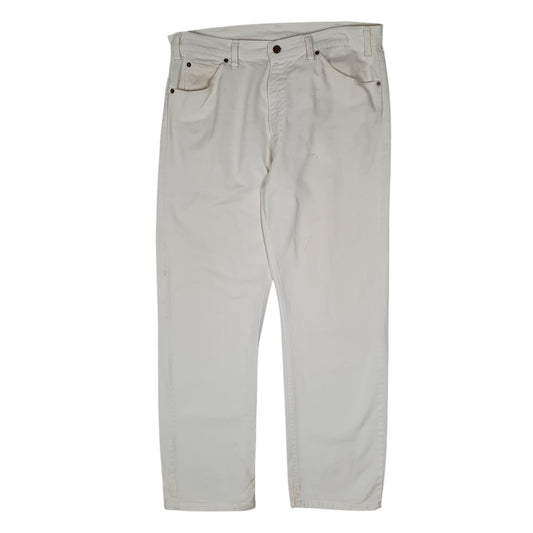 Mens White Levis Vintage 1980s Made In USA 505 JeansW36 L30
