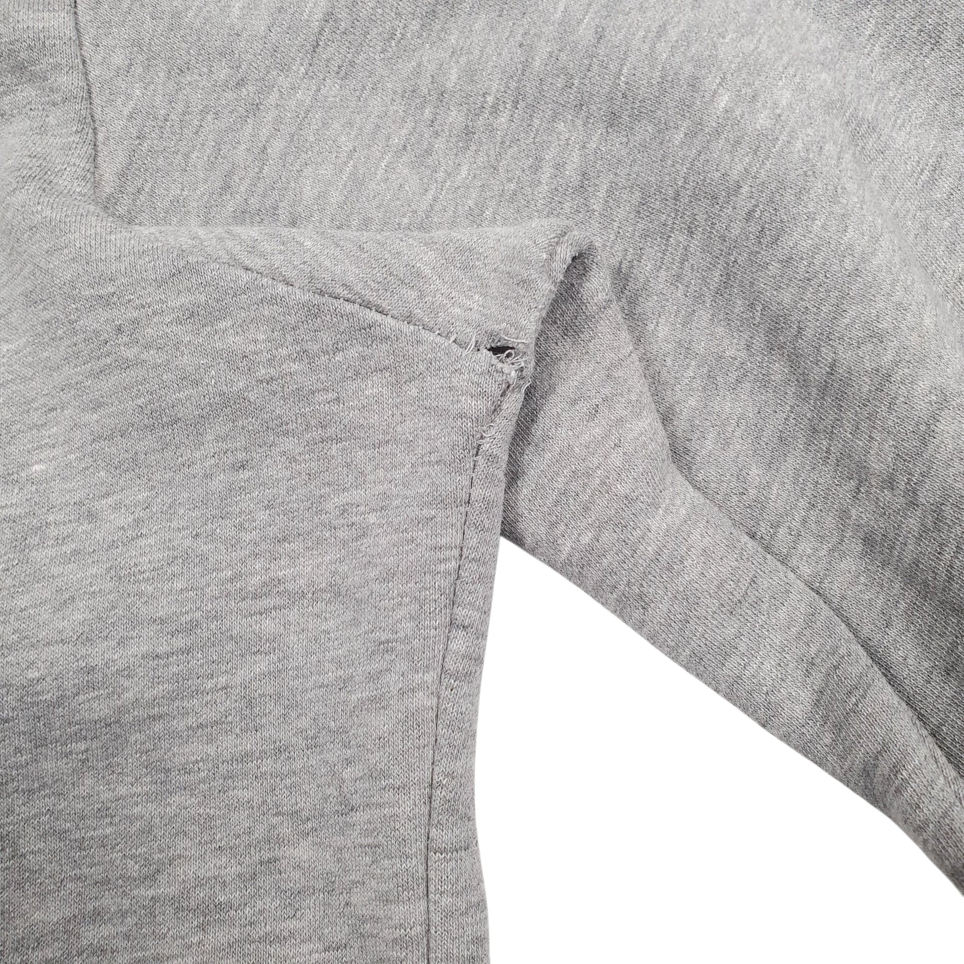 Mens Grey Champion Spellout Hoodie Jumper